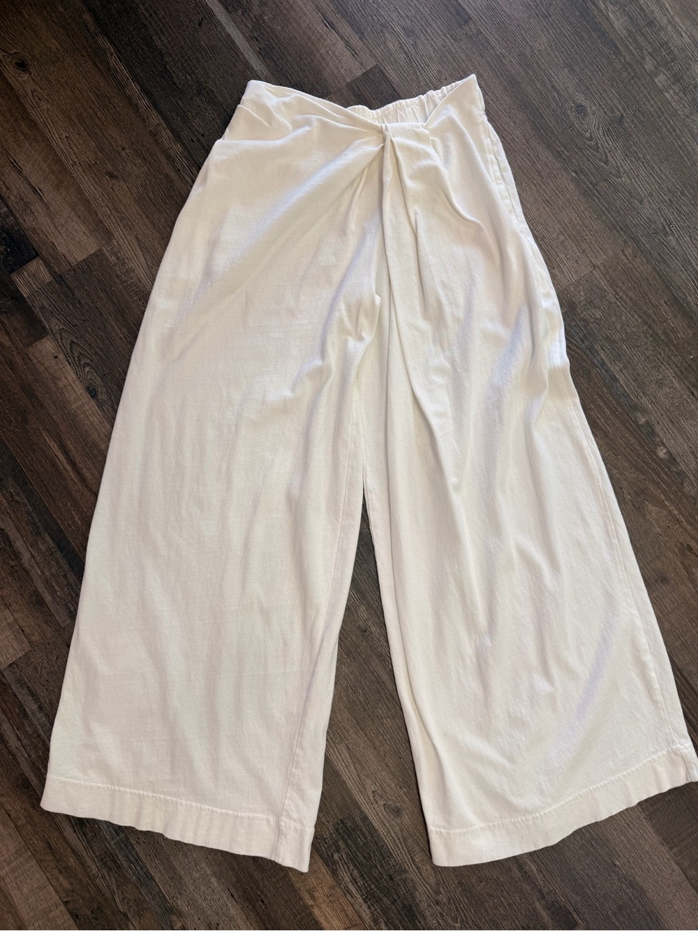 Free People Free-est Sarong Ivory Wide Leg Wrap Pants Size XS